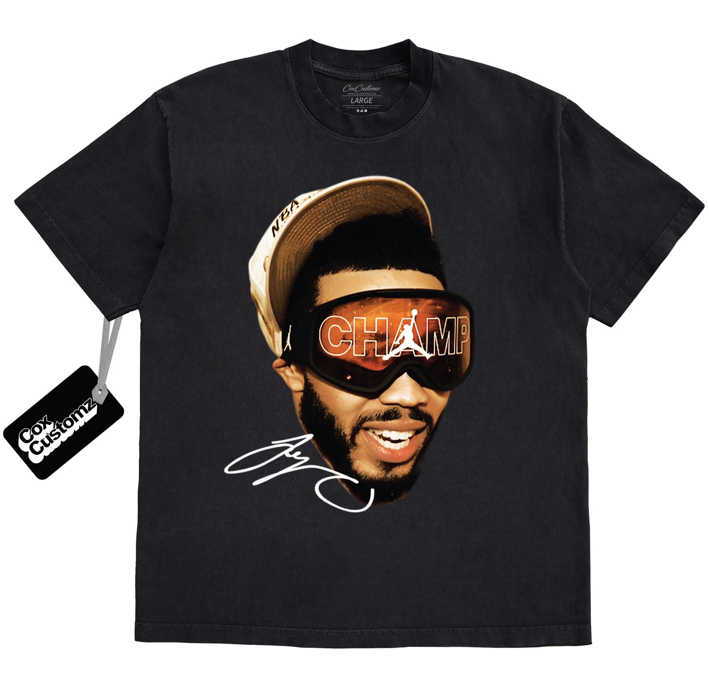 Tatum Graphic Tee Black & Gold 1’s