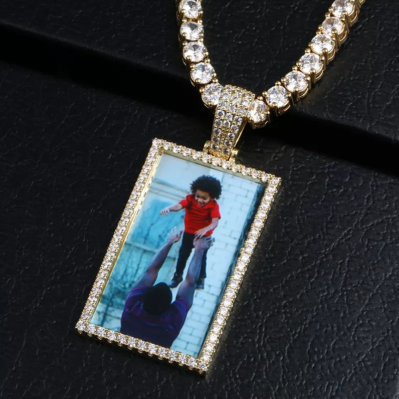 Rectangle Photo Necklace