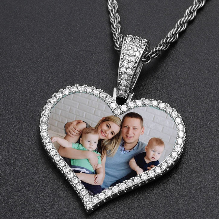 Heart Photo Necklace