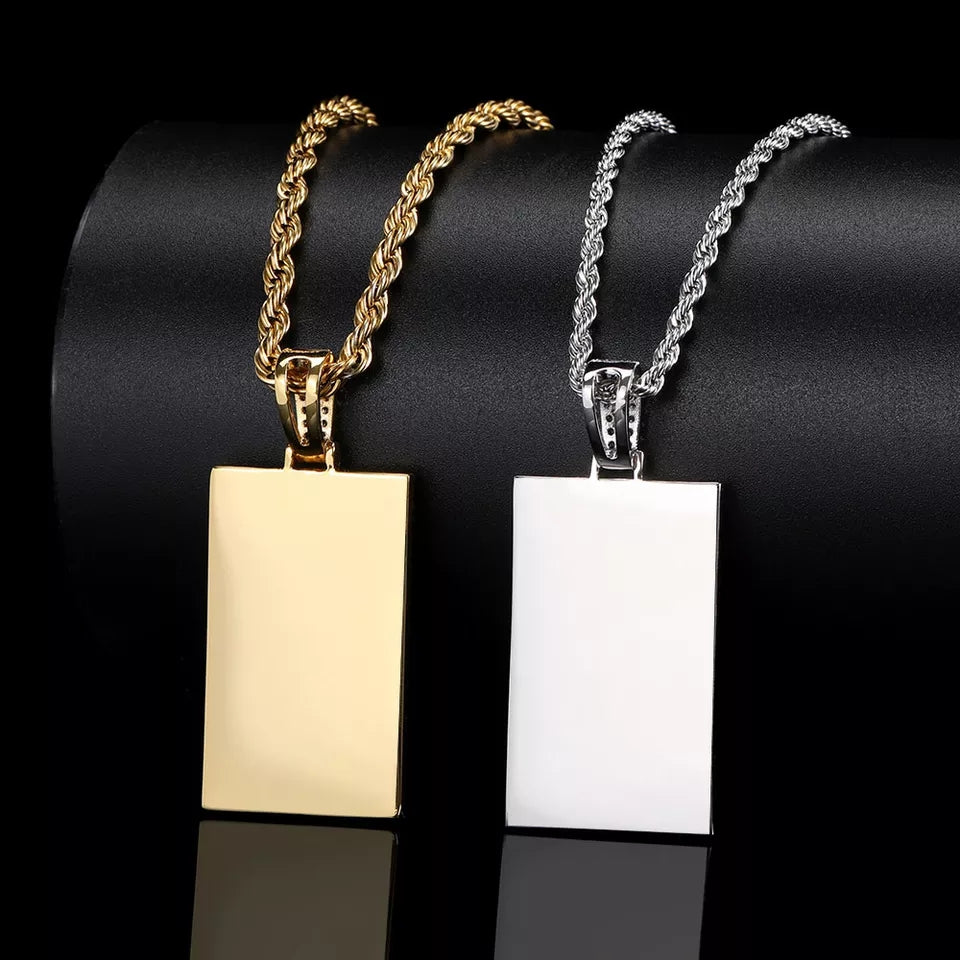 Rectangle Photo Necklace