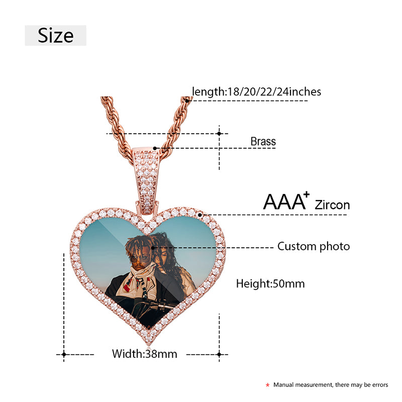 Heart Photo Necklace
