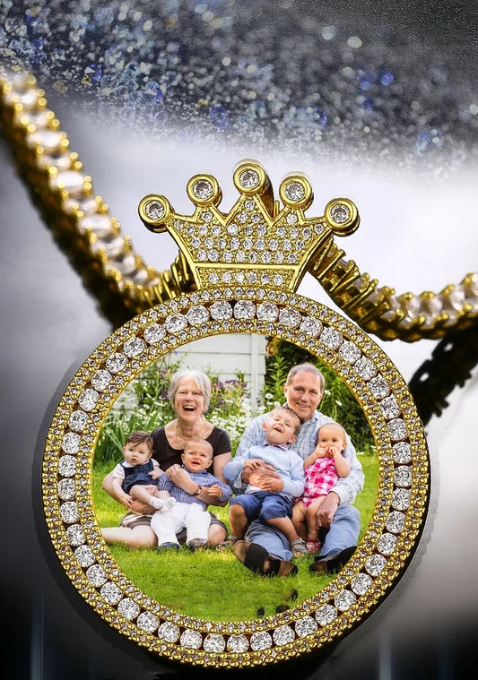 Crown Photo Necklace