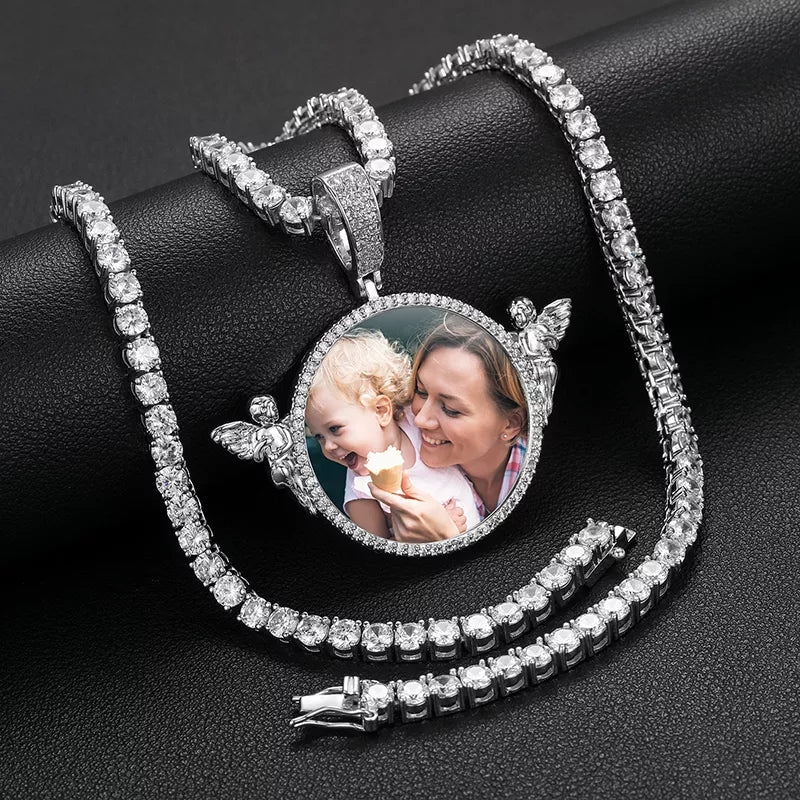 Angels Keep Photo Necklace