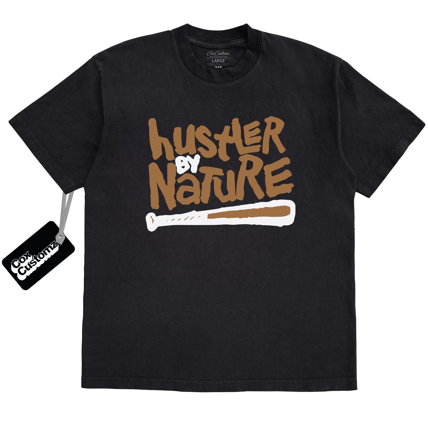 Hustler Nature Tee Black & Gold 1’s