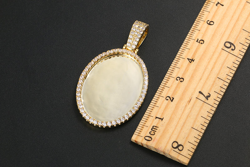 Oval Photo Necklace