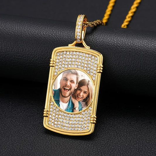 Dogtag Photo Necklace
